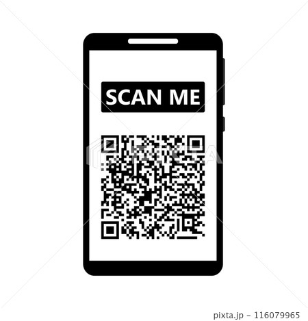 Scan me, sign information by qr code 116079965