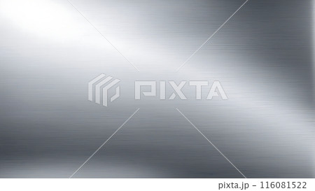 Seamless textured chrome background. Silver foil, shiny steel texture. Metal wall 116081522