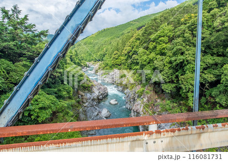 峡谷の風景《領内峡・絶景フォトスポット・旧領内橋》三重県大台町 116081731