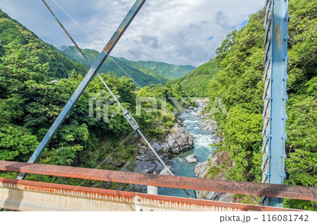 峡谷の風景《領内峡・絶景フォトスポット・旧領内橋》三重県大台町 116081742