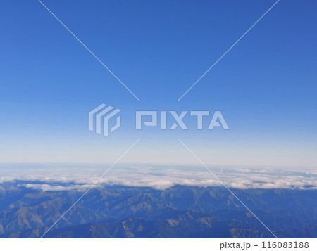 空から見る山脈 116083188