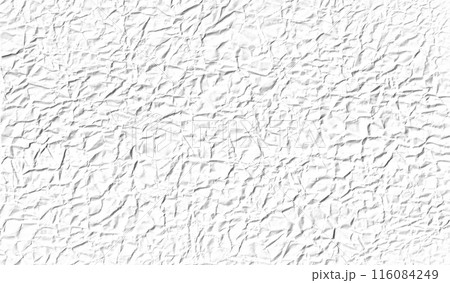 Wrinkled white paper texture. Realistic background 116084249