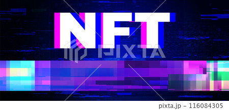 Non-fungible token NFT vector illustration Non-fungible token NFT vector illustration 116084305
