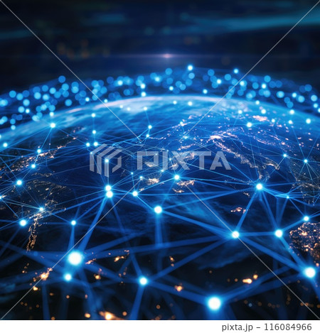 Global network concept. Communication technology banner. Connectivity background Global network concept. Communication technology banner. Connectivity background 116084966