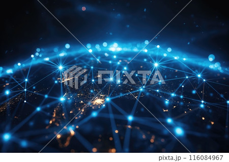 Global network concept. Communication technology banner. Connectivity background Global network concept. Communication technology banner. Connectivity background 116084967
