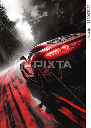 Race car wallpaper. Modern luxury sports car banner Race car wallpaper. Modern luxury sports car banner 116085921