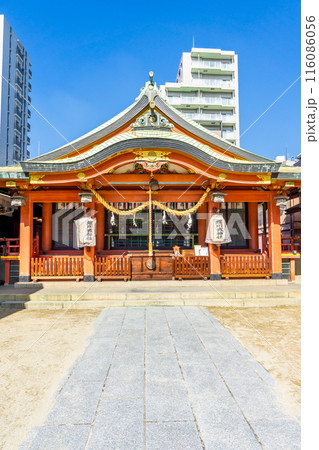 大阪市北区西天満　堀川戎神社（堀川のえべっさん）　拝殿　商売繫盛 116086056