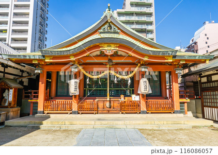 大阪市北区西天満　堀川戎神社（堀川のえべっさん）　拝殿　商売繫盛 116086057