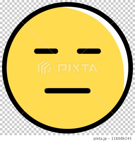 Blank expression, yellow face emoji Blank expression, yellow face emoji 116086145