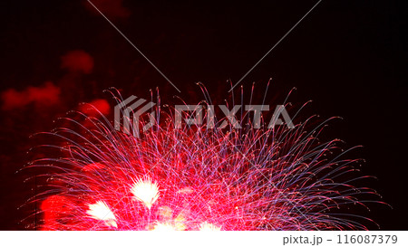 夜空を彩る　きれいな打ち上げ花火 116087379