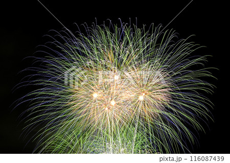 夜空を彩る　きれいな打ち上げ花火 116087439