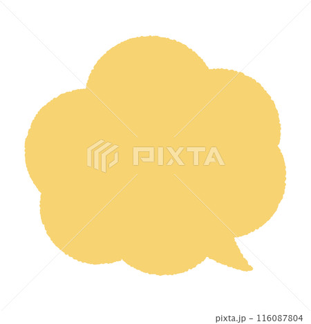 使いやすいシンプルなふきだし、ベクターイラスト 116087804