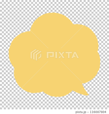 使いやすいシンプルなふきだし、ベクターイラスト 116087804