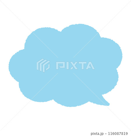 使いやすいシンプルなふきだし、ベクターイラスト 使いやすいシンプルなふきだし、ベクターイラスト 116087819