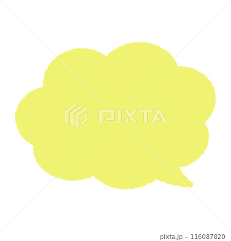 使いやすいシンプルなふきだし、ベクターイラスト 116087820