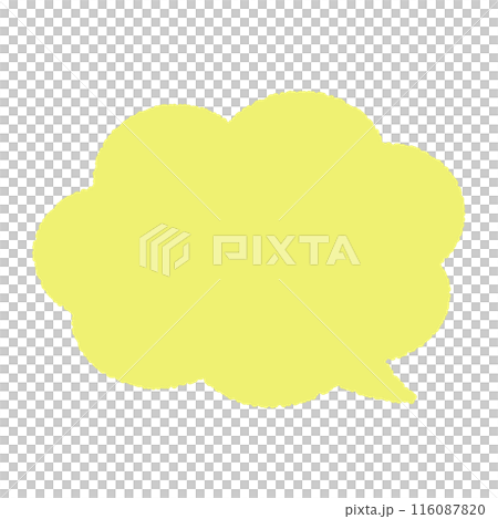 使いやすいシンプルなふきだし、ベクターイラスト 116087820
