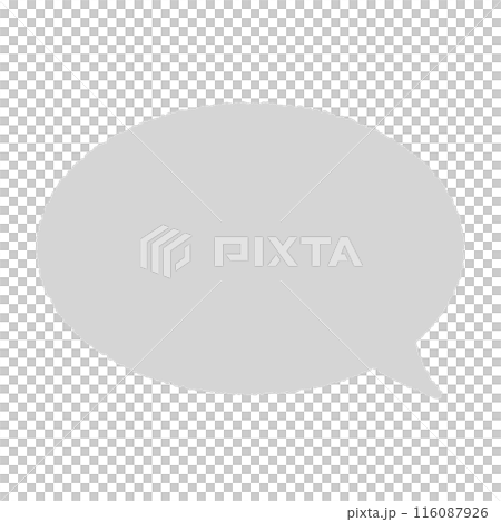 使いやすいシンプルなふきだし、ベクターイラスト 116087926