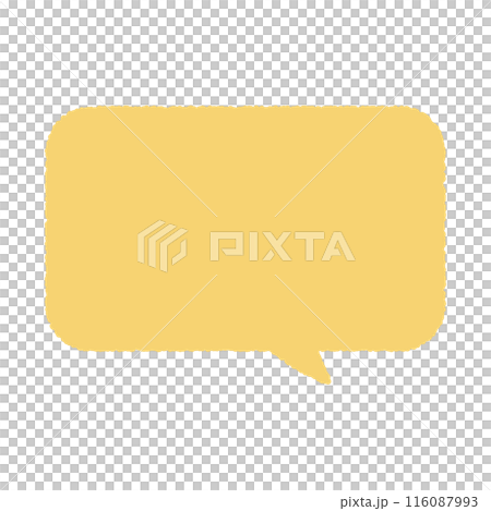 使いやすいシンプルなふきだし、ベクターイラスト 116087993