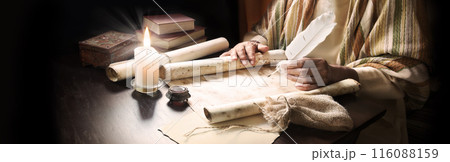 Ancient writer write the book Ancient writer write the book 116088159