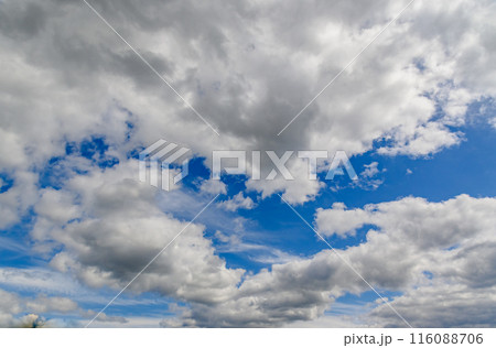 Blue sky and White cloud nature background. 1 Blue sky and White cloud nature background. 1 116088706
