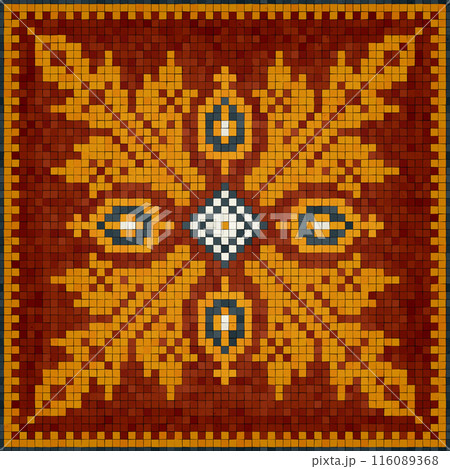 Mosaic tiles vector background 1 116089368