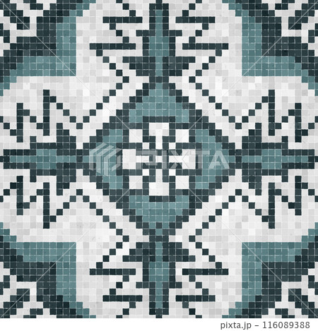 Mosaic tiles vector background 20 116089388