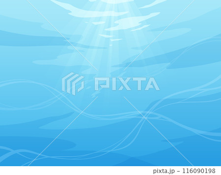 海中の背景イラスト 116090198