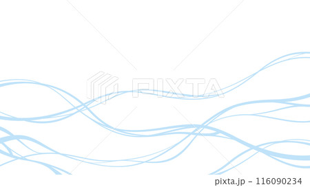 波と水流をイメージした背景素材_16:9 116090234