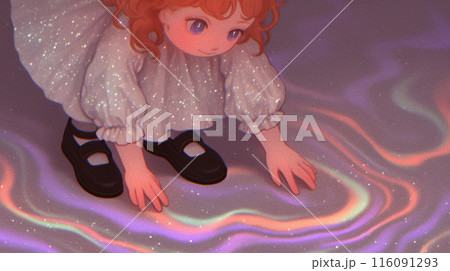 幻想的な波紋の上の夢