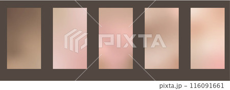 Nude gradient. Pastel nude background set, modern gradient vector design. Trendy screen. Nude gradient. Pastel nude background set, modern gradient vector design. Trendy screen. 116091661