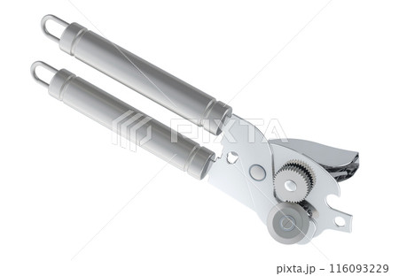 Tin Opener, Manual Can Opener. 3D rendering 116093229