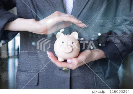 The concept of saving and protecting savings. 116093294