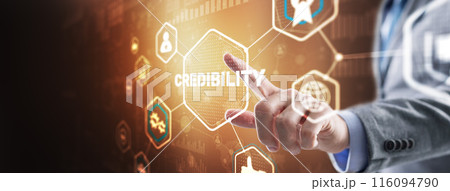 Credibility improvement concept. Multiple exposure virtual screen 116094790