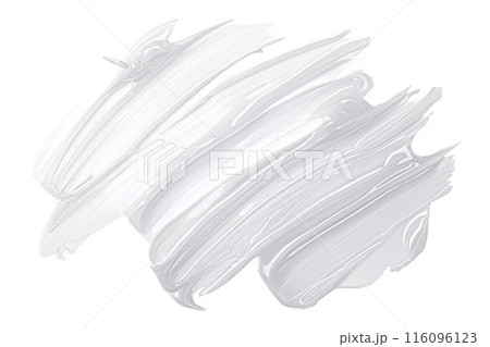 Transparent gel texture isolated on white background. Cosmetic product sample 116096123