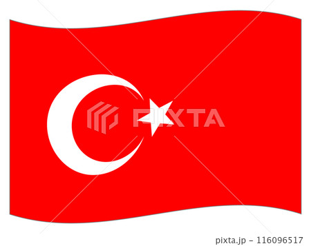 世界の国旗　トルコの旗 116096517