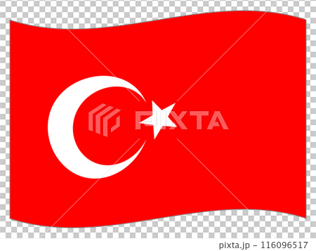 世界の国旗　トルコの旗 116096517