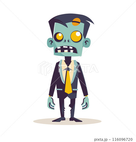 Cartoon zombie character dressed tattered...のイラスト素材 [116096720] - PIXTA