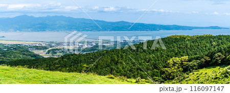 新緑の牧場の里あづま パノラマ【長崎県雲仙市】 新緑の牧場の里あづま パノラマ【長崎県雲仙市】 116097147
