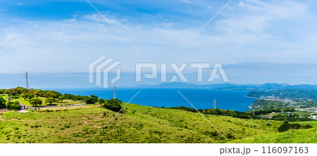 新緑の牧場の里あづま　パノラマ【長崎県雲仙市】 116097163