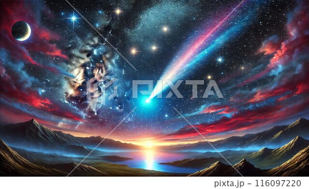 流れる彗星 116097220