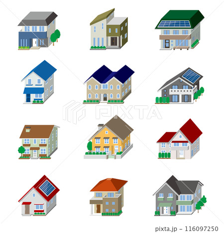 家の立体ベクターイラスト. 116097250