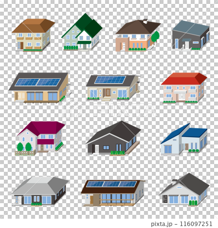 3D vector illustration of a house. 3D vector illustration of a house. 116097251