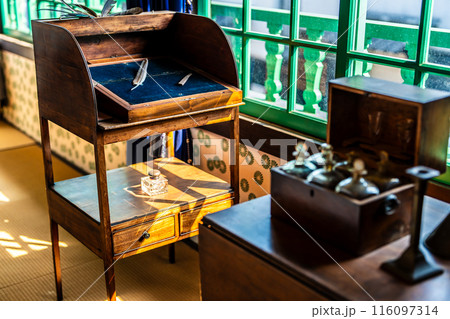 長崎出島 和蘭商館跡 カピタン部屋 2階 17.5畳の部屋　【長崎市】 116097314