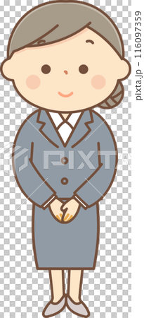 スーツ姿の女性の全身 116097359
