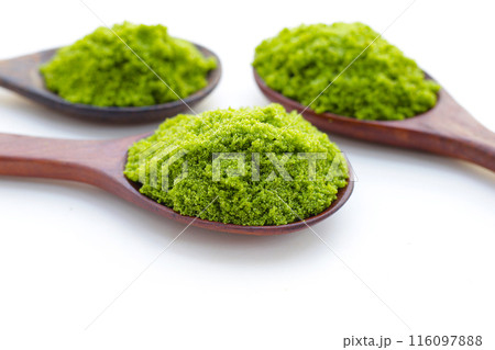 Wolffia globosa or swamp algae, water meal 116097888