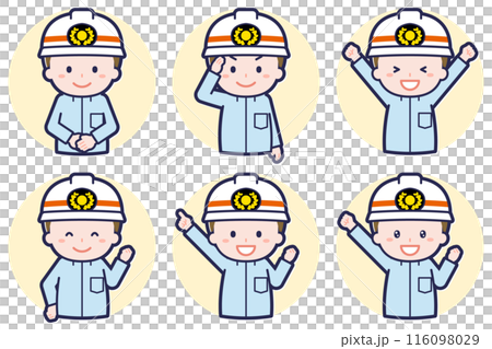 Male ambulance worker pose set_01 116098029