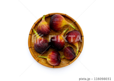Fresh figs on white background. 116098031