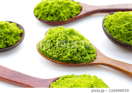 Wolffia globosa or swamp algae, water meal 116098059