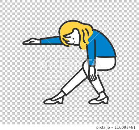 無気力な女性のイラスト 116098461