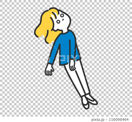 Unsteady woman Unsteady woman 116098464